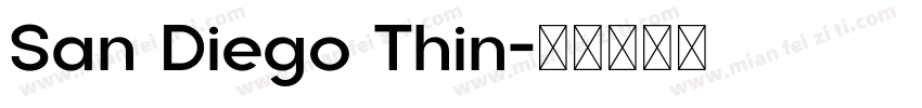 San Diego Thin字体转换
